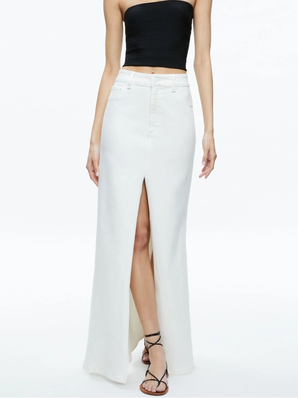 ALICE AND OLIVIA RYE HIGH RISE MAXI SKIRT